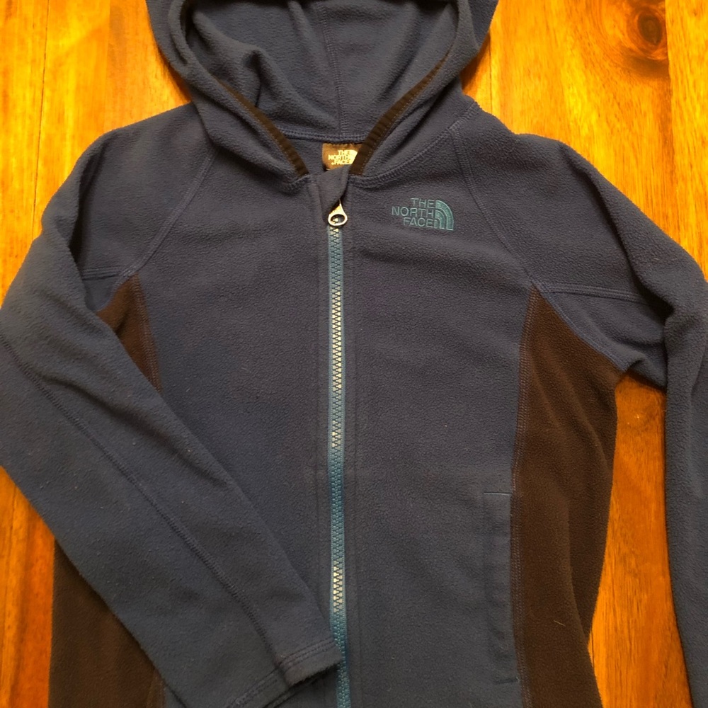 The North Face zip-up hooded fleece